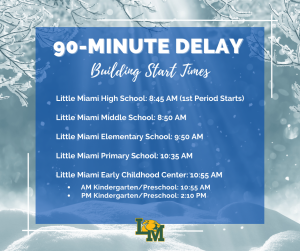 90 minute delay schedule